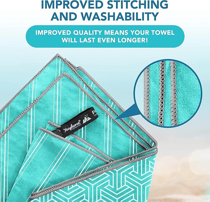 Youphoria Microfiber Travel Towel Fast Drying Lightweight -