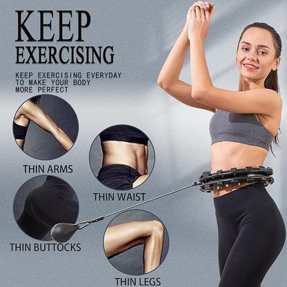 Dumoyi Smart Weighted Hoop for Adults Weight Loss