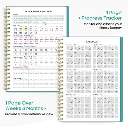 Fitness Workout Journal for Women & Men A5(5.5" x 8.2") Workout