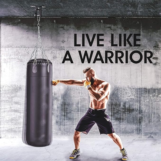 Yes4All Punching Bag Hangers, Swing Hanger For Punching Bag - Heavy Bag Hanger - Bag Chain For Boxing Stand - Indoor Outdoor Hanging, 360 Rotate Swivel,2 Screws, Heavy Bag Chain and Swivel