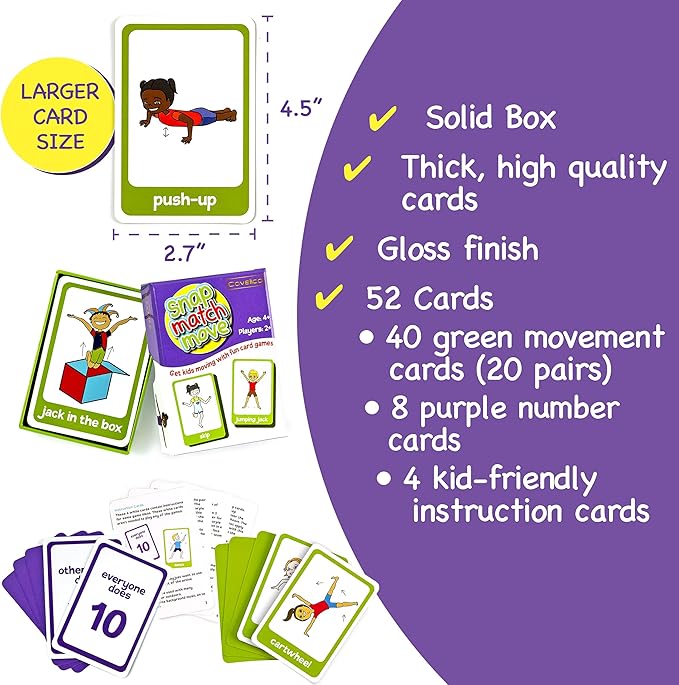Exercise Cards for Kids - Kids Exercise Equipment