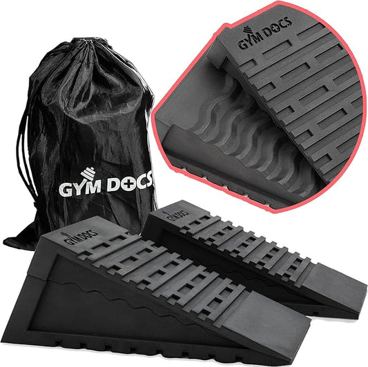 Squat Wedge Block: Doctor-Designed Pair of Adjustable