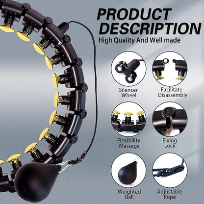 Dumoyi Smart Weighted Hoop for Adults Weight Loss