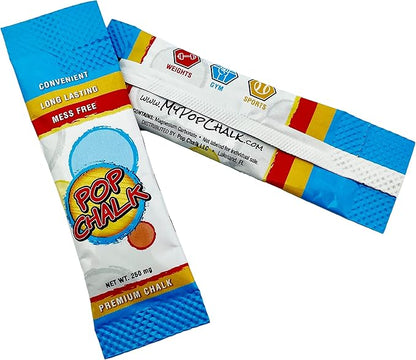 PopChalk - Take it Anywhere. Mess Free Gym Chalk for Weightlifting, Cheer, Gymnastics, Sports, Tennis, Dance, ect. Improve Gym Performance with Better Long-Lasting Grip. Sweat Resistant Strong Hands.