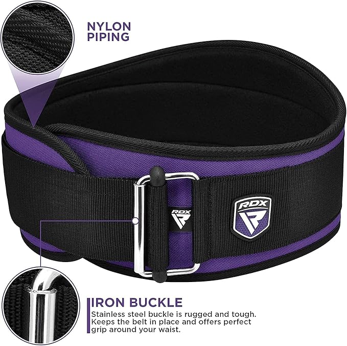 RDX Women Weight Lifting Belt 6.5” Curved Padded