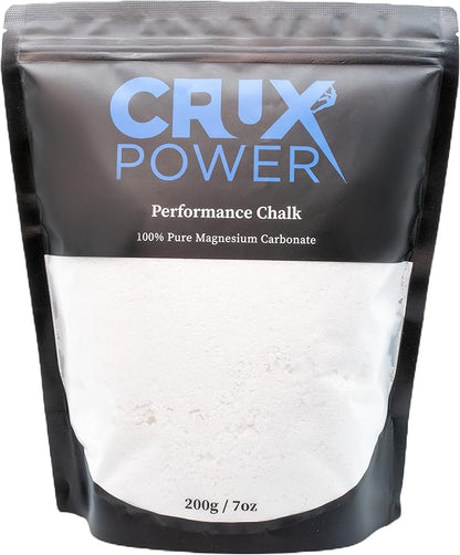 Performance Climbing Chalk for Rock Climbing, Gymnastics, Weight Lifting - 100% Pure Magnesium Carbonate, No Drying Agents, Medium Blend Loose Rock Climbing Chalk - 200g