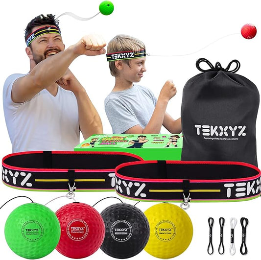 TEKXYZ Boxing Ball Family Pack 2 Adjustable 2 Novice 1 Veteran 1 Boxer