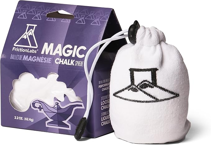 Friction Labs Magic Chalk Ball & Magic Chalk Ball PRO - Premium Gym Chalk in Refillable Sock - Non Toxic - Great for Climbing, Gymnastics, Weightlifting, Crossfit, Pool, Training