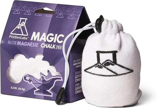 Friction Labs Magic Chalk Ball & Magic Chalk Ball PRO - Premium Gym Chalk in Refillable Sock - Non Toxic - Great for Climbing, Gymnastics, Weightlifting, Crossfit, Pool, Training