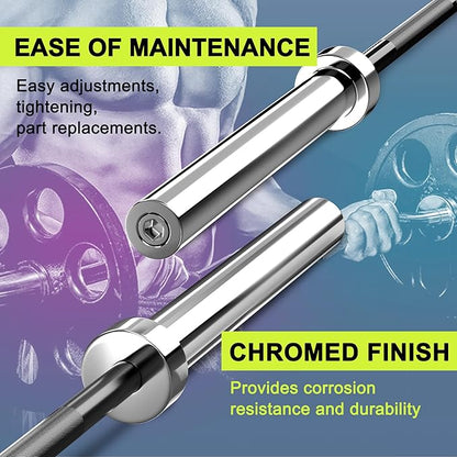 Olympic Barbell Bar EZ Curl Bar Weightlifting Barbell 2 Inch