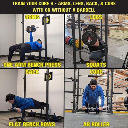 HulkFit 2-inch Rubber Coated Steel Weight Plates Set