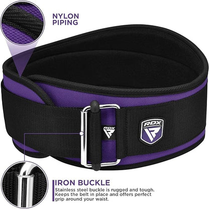 RDX Women Weight Lifting Belt 6.5” Curved Padded