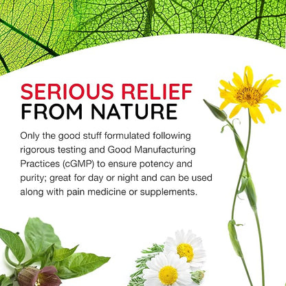 T-Relief Arnica +12 Natural Relieving Actives for Back Pain Joint Soreness Muscle Aches & Stiffness, Whole Body Fast Acting Relief for Women & Men - 100 Tablets (3 Pack)
