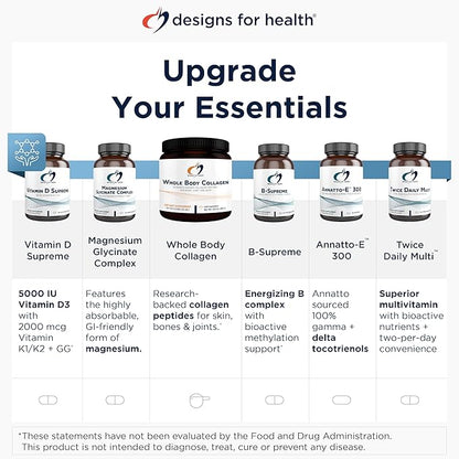 Designs for Health Complete Amino Acid Powder with BCAAs - Amino Acid Supreme, Fruit Punch (30 Servings / 360g)