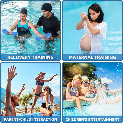 Aquatic Dumbells,1 Pair Foam Water Weights Aerobic Exercise