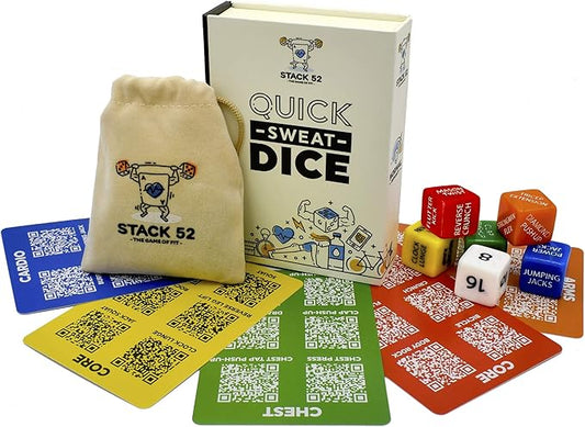 Quick Sweat Fitness Dice. Bodyweight Exercise Workout Game.