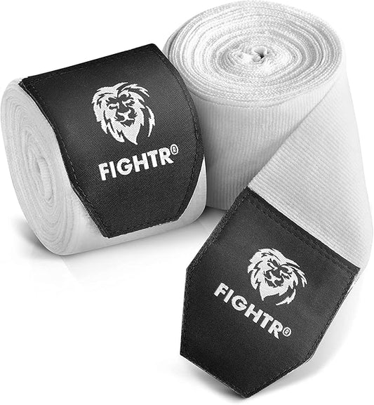 FIGHTR® Boxing Handwraps 160 inches semi-Elastic Hand Wraps with Thumb Loop for Boxing, MMA, Muay Thai & Martial Arts