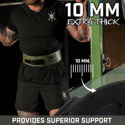 Weight Lifting Belt - Lever Gym Belt for Weightlifting 10mm Leather 4 Inches