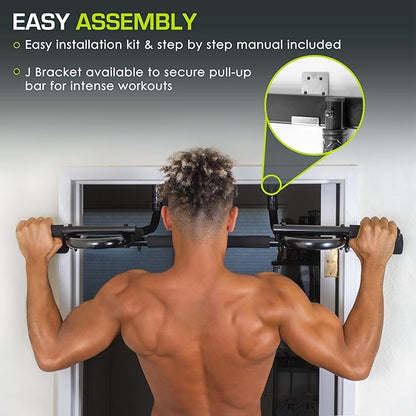 ProsourceFit Foldable Pull Up Bar/Doorway Trainer for Multi Use Fitness & Home Gym Exercise