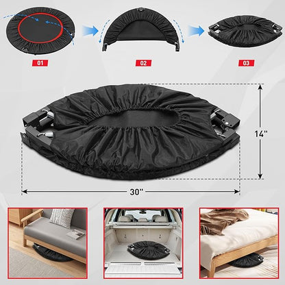 HYD-Parts 40" Foldable Mini Trampoline for Adults and 330lbs