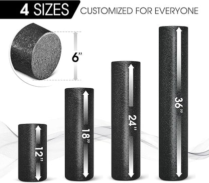 Yes4All High-Density Foam Roller for Back Pain Relief 12, 18, 18, 24, 24, 36 36 inch