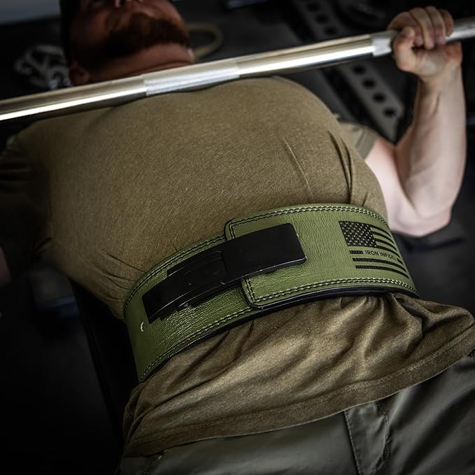 Weight Lifting Belt - Lever Gym Belt for Weightlifting 10mm Leather 4 Inches