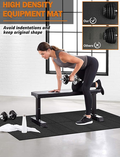 Exercise Equipment Mat 24"x68"/ 30"x60"/ 36"x78"/ 36"x96" Treadmill