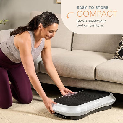 Lifepro Waver Vibration Plate Exercise Machine – High-Intensity Vibration for Muscle Activation, Full-Body Workout Vibrating Platform with Loop Bands, Fitness Equipment for Strength Toning & Fat Loss