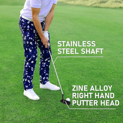 KOFULL Golf Putter, Golf Putters for Men Right Handed - 35 Inches Men's Putter Right Handed Golf Gifts for Men, Rubber Grip Blade Putter for Indoor or Outdoor Training