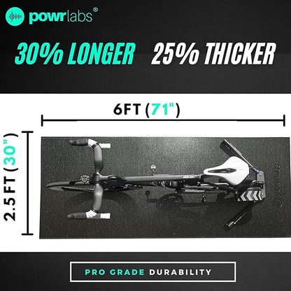 Powr Labs Sweat Proof Exercise Bike Mat