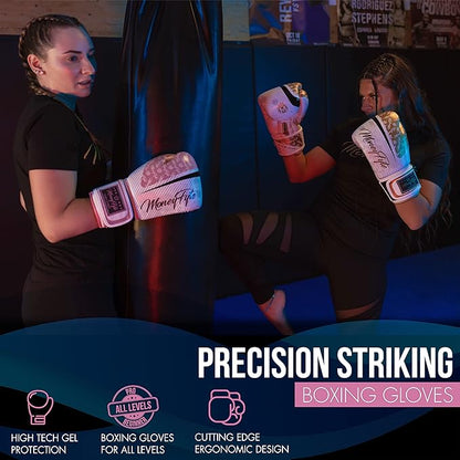 Boxing Gloves for Men & Women - Boxing, Kickboxing, Muay Thai, MMA, Training & Sparring - Punching Bag & Heavy Bag Gloves - MoneyFyte