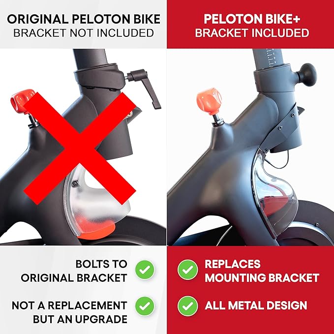 TrubliFit Extra Large Bottle Holders for Peloton Bike for Original Peloton & Peloton Bike+ - All Metal Design - Fits YETI + Nalgene + Hydro Flask (Peloton Bike+)