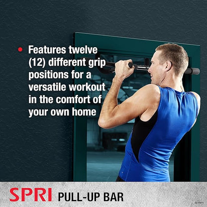 SPRI Pull Up Bar - 8-Grip and 12-Grip 300 Pounds 32 in.