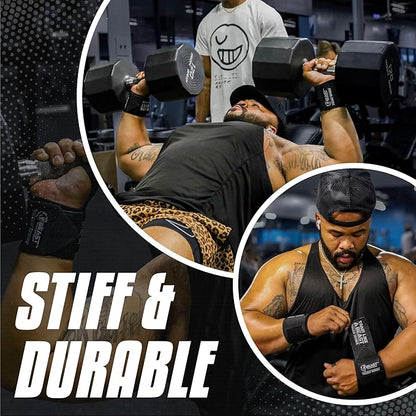 Wrist Wraps for Weightlifting 18” Premium Quality Wrist Support for Bodybuilding Heavy Duty Thumb Loop Powerlifting, Strength Training for Men and Women