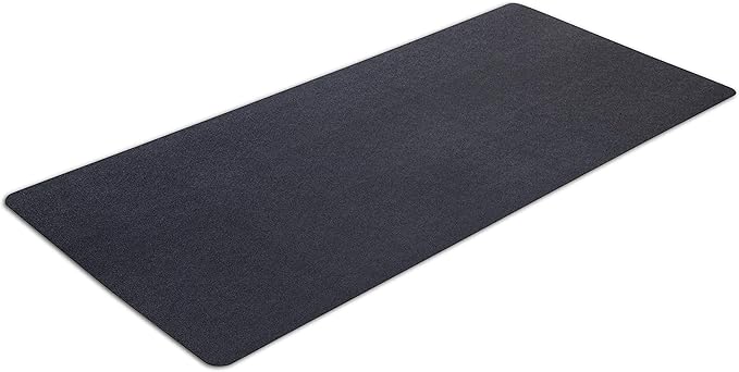 Exercise Equipment Mat for Under Treadmill 30" x 66", Black