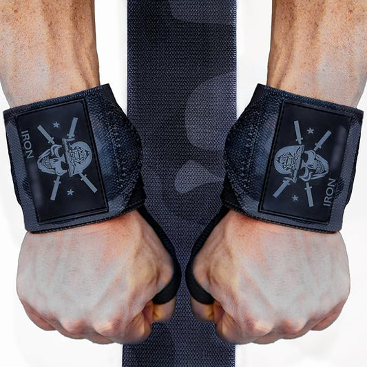 Iron Infidel Wrist Wraps for Weightlifting - 18" and 24" Heavy Duty Support for Working Out, Gym Accessories for Men - Use for Lifting, Crossfit, Fitness, Exercise, Bench Press, Powerlifting