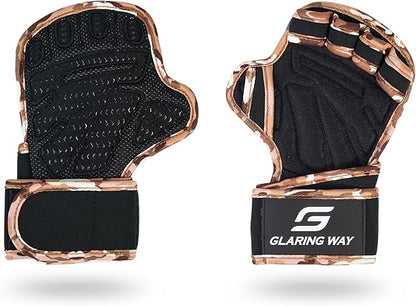 Neoprene Padded Weight Lifting Gloves for Men and Women - Ventilated Wrist Wrap Gloves for Athletes Gym Sessions Cycling Tracking & Sports with Full Palm Protection
