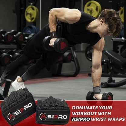 Wrist Wraps for Weightlifting 18" Wrist Straps for Weightlifting Weight Lifting Wrist Wraps for Men & Women, Muñequeras para Gym Wrist Support for Working Out, Gym Wrist Wraps for Powerlifting