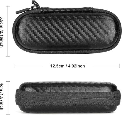 Glamgen Kardiamobile Ekg Monitor Case, Case for Kardiamobile EKG Heart Monitor, Hard Travel Box for Alivecor Kardia Mobile 6L, Pill Box and Carabiner Clip Included