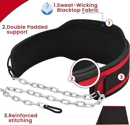 RDX Dip Belt for Weight Lifting 36 Inch 6” Padded