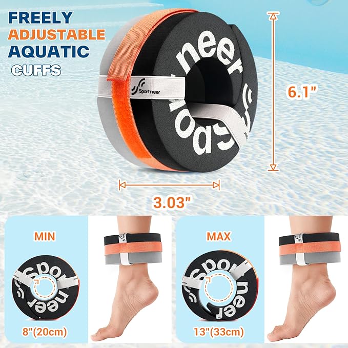 Sportneer Water Aerobics Pool Exercise Equipment New 6-Piece