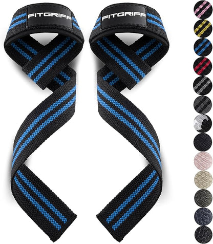 Fitgriff® Lifting Wrist Straps for Weightlifting, Gym, Deadlift, Workout (Made of Premium Cotton & Padded) - Men & Women