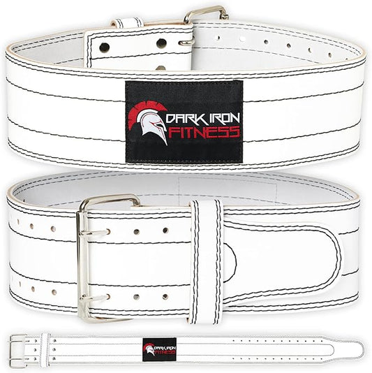 Dark Iron Fitness Weight Lifting Belt for Men 100% Leather 600 Lbs
