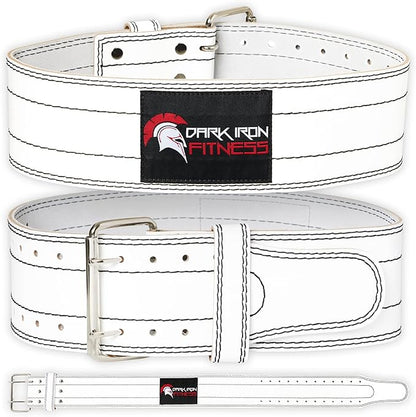 Dark Iron Fitness Weight Lifting Belt for Men 100% Leather 600 Lbs