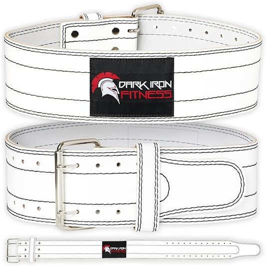 Dark Iron Fitness Weight Lifting Belt for Men 100% Leather 600 Lbs