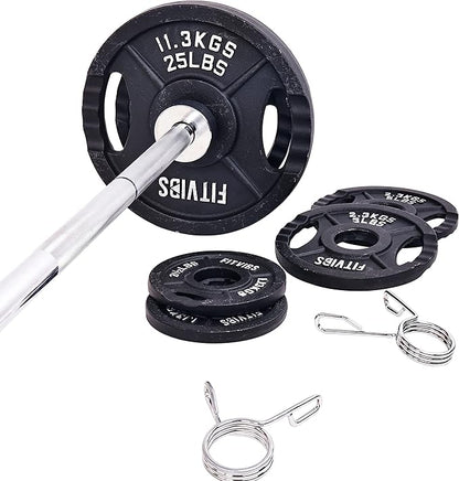 Signature Fitness Olympic Cast Iron Plate for Strength