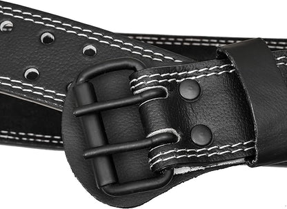 ESTREMO Weight Lifting Belt Leather courted Power Lifting 4 Inches