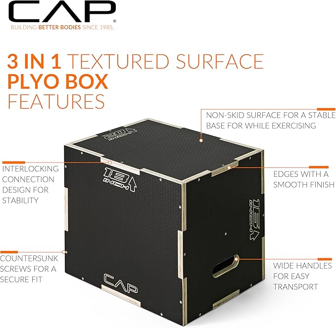 CAP Barbell 3-in-1 Plyometric Box