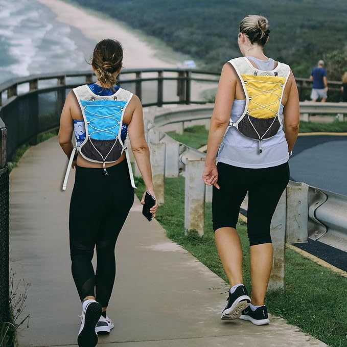 Hydration Running Vest Ultra-Lightweight for Women Men [2025 Upgraded], Breathable All-Weather Water Vest Hiking Backpack, Adjustable Water Backpack for Hiking, Cycling, Trail Marathon Race
