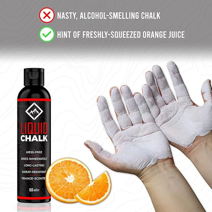 SURVIVOR Liquid Chalk – Gym Chalk for Weightlifting, Rock Climbing, Bouldering, Gymnastics, Pole Grip, & More - Lifting Chalk & Climbing Chalk for Dry Hands